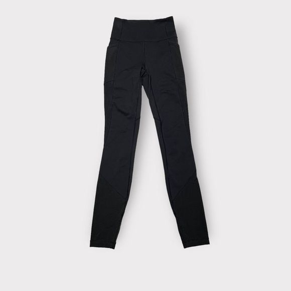 Lululemon Fit Physique Tight 2 Black Full On Luon Compression Leggings Tights - Picture 3 of 8